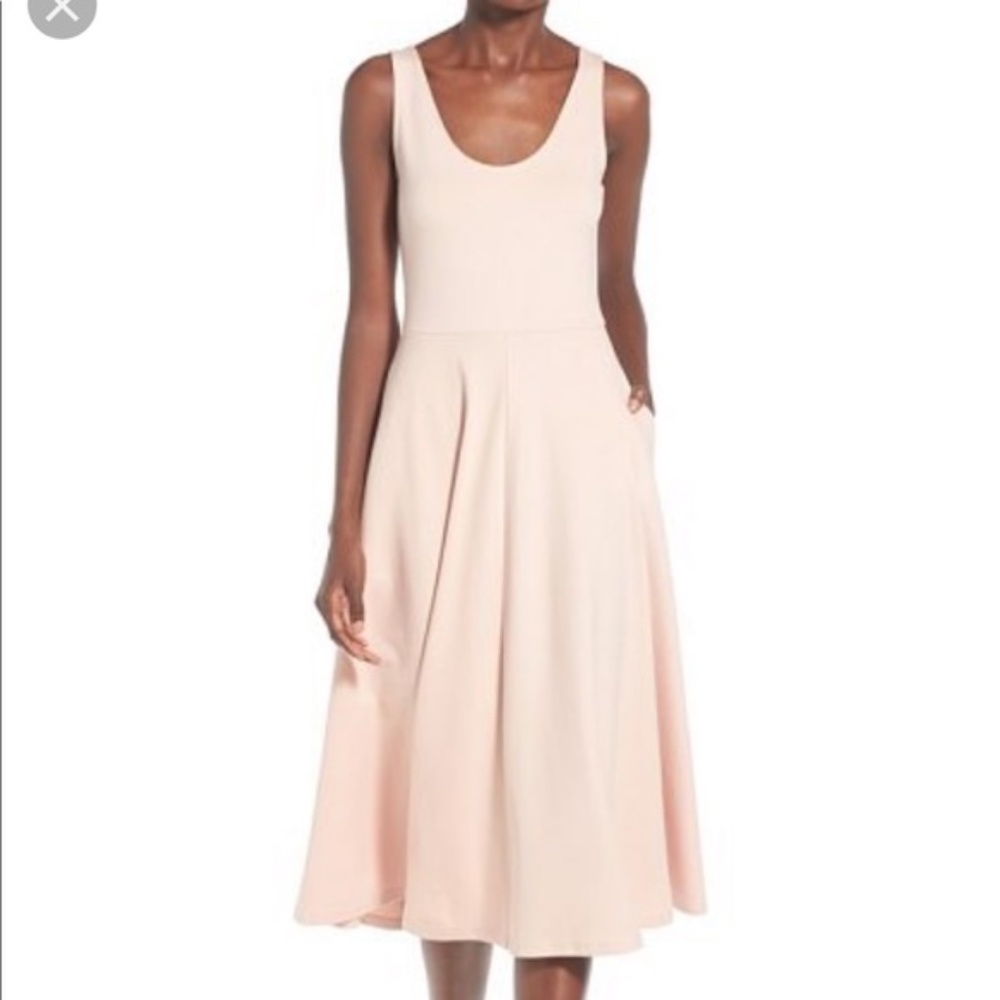 Leith Pink Tank Midi Dress